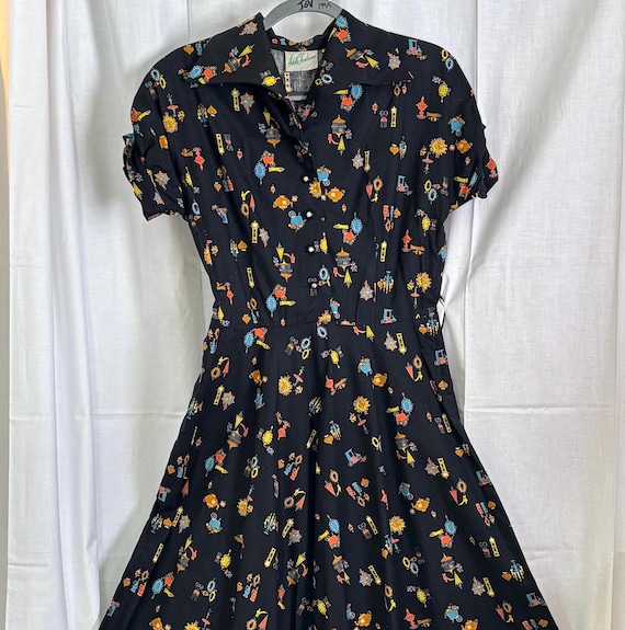 1950s Day Dress Adele Fashions