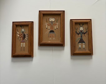 Vintage Native American Sand Art