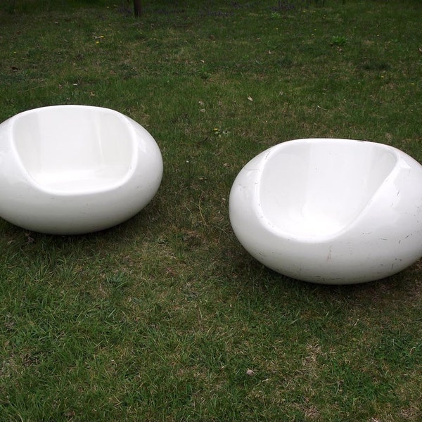 Verkauf Eero Aarnio Pastil Stühle Gyro Stühle Vintage Floating Fiberglas Stühle Mitte Jahrhundert moderne Indoor-Outdoor-Möbel 1968 2er Set