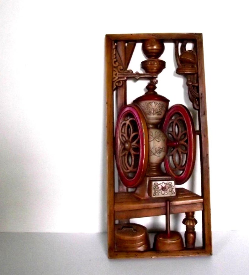 Coffee Grinder Wall Hanging / Vintage 70s Burwood Wall Hanging Etsy
