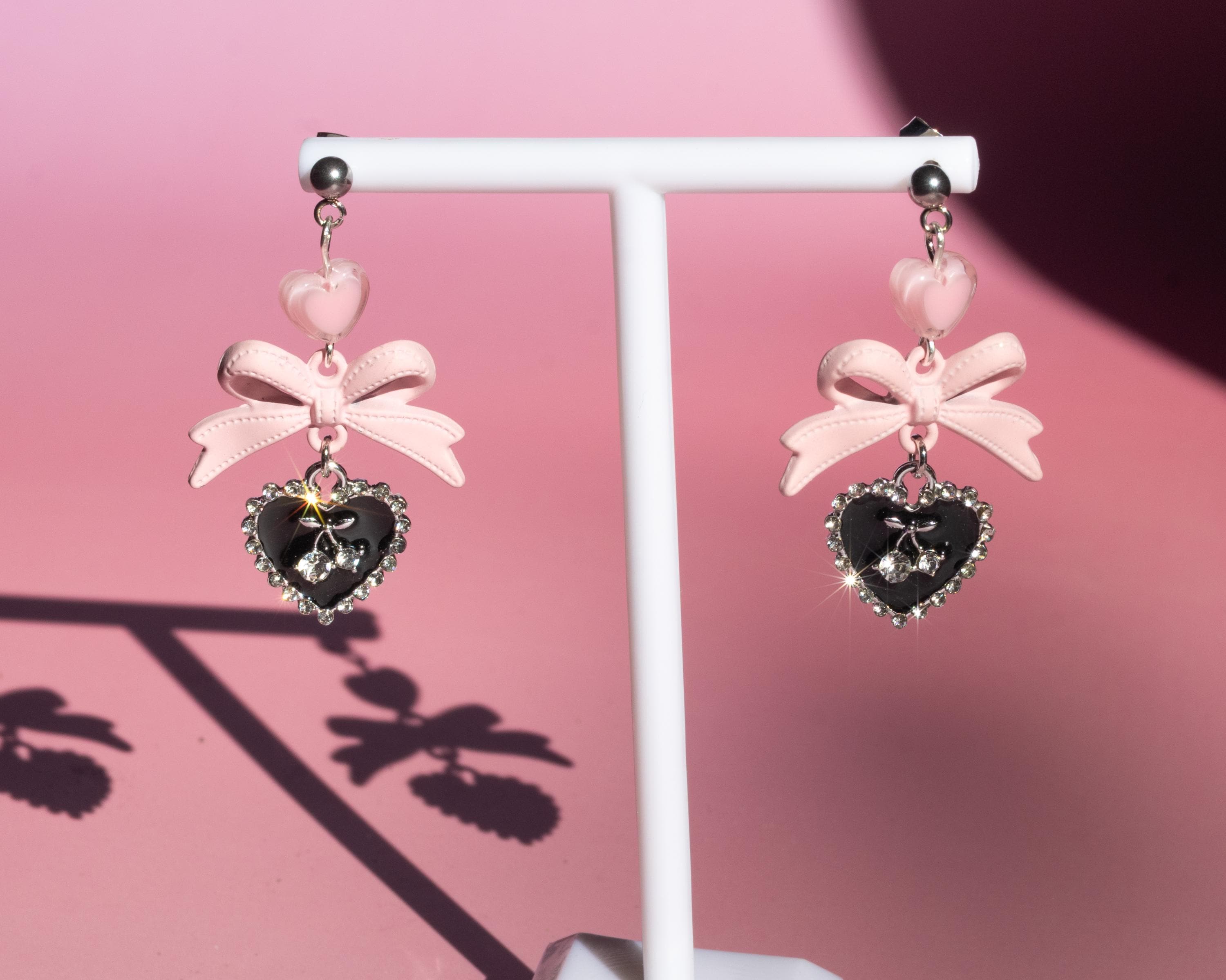リボン ピアス 0 | アクセサリー デコレーション センターパーツ 
