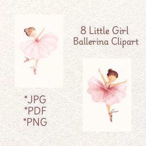 8 Transparent PNG, Ballerina Girl Clipart, Cute Ballerina Clipart, Ballerina PNG, Pink Ballerina, Ballet Clipart, Ballerina Clip Art,
