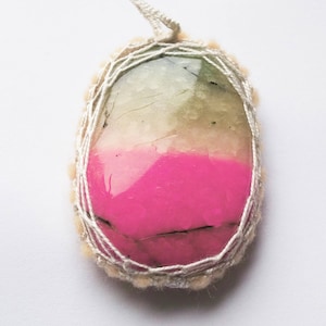 Polymer Clay Tutorial Faux Watermelon Tourmaline stone effect