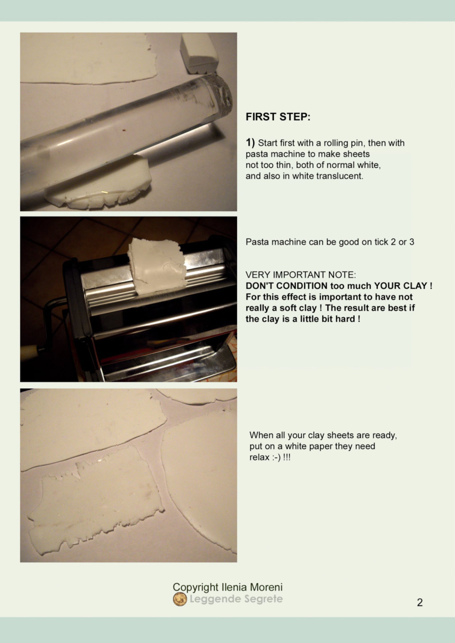 Polymer Clay Tutorial Old Alabaster Effect Etsy
