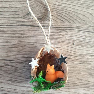 Walnut with squirrel
