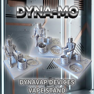 Dyna-Mo | 3D Printed Dock for Dynavap Style Devices | Collectible Mech Display Holder