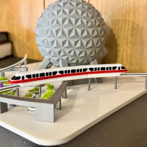 EPCOT Miniaturmodell, Eingang & Platz, Einschienenbahn, Brunnenwaage Bild 3