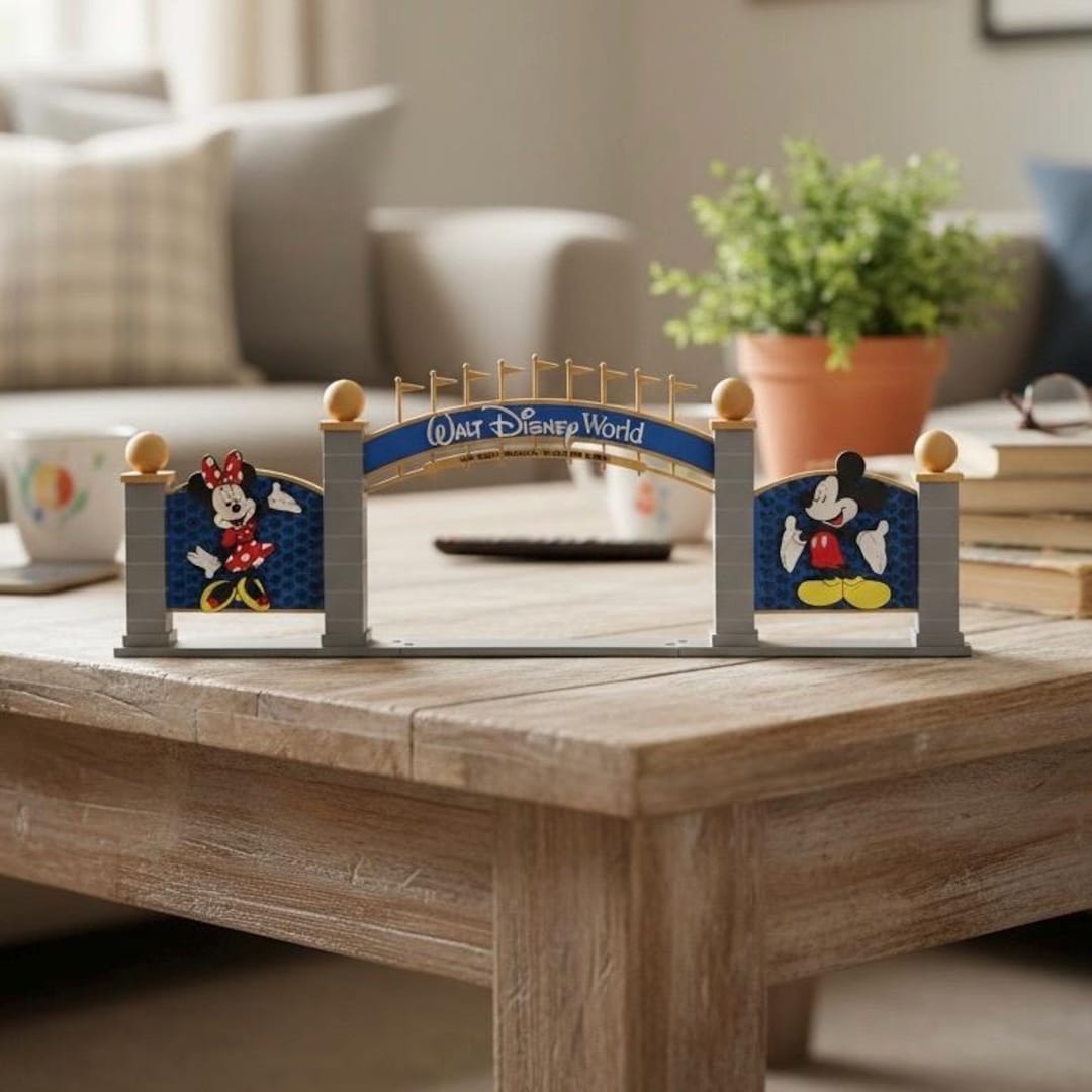 Walt Disney World 3Dエフェクト ケース Walt Disney World Entrance Gate Arch, 3D Printed Miniature Model