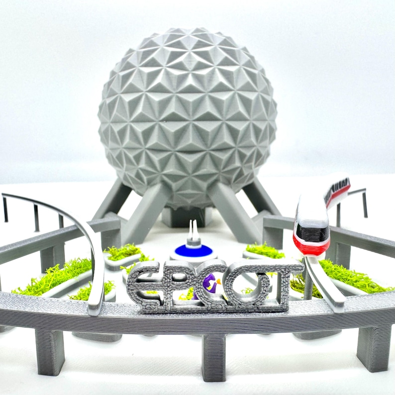 EPCOT Miniaturmodell, Eingang & Platz, Einschienenbahn, Brunnenwaage Bild 5