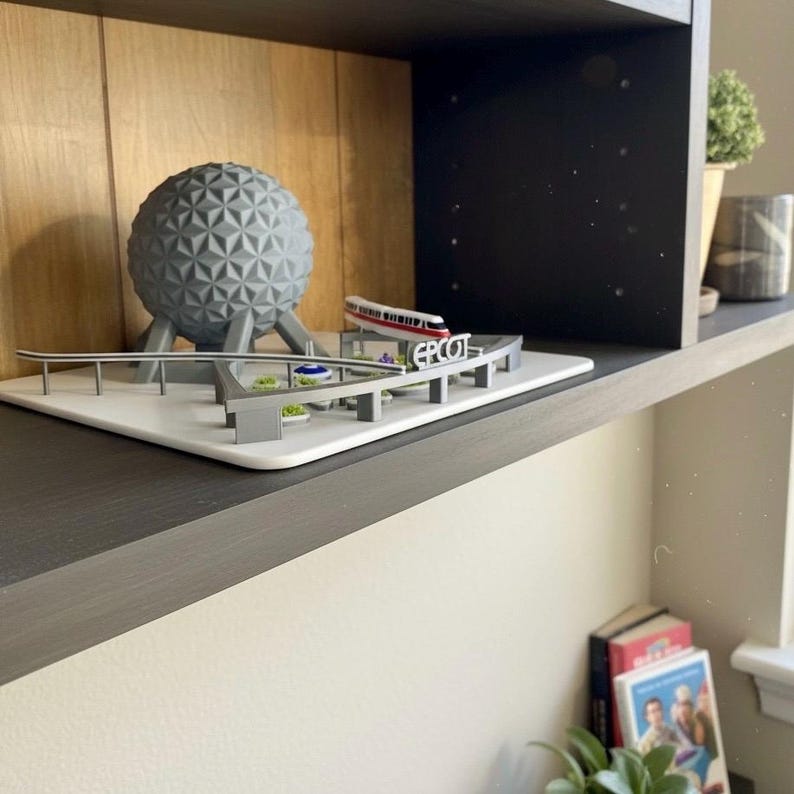 EPCOT Miniaturmodell, Eingang & Platz, Einschienenbahn, Brunnenwaage Bild 4