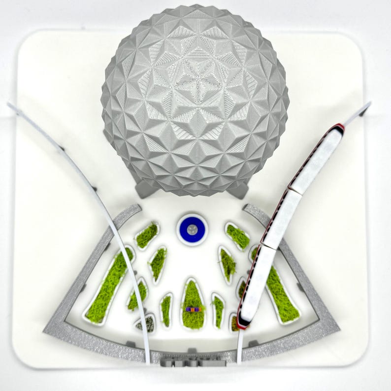EPCOT Miniaturmodell, Eingang & Platz, Einschienenbahn, Brunnenwaage Bild 7