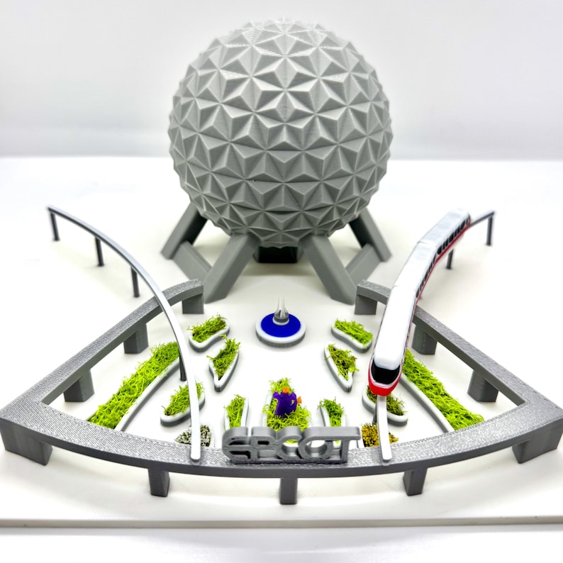 EPCOT Miniaturmodell, Eingang & Platz, Einschienenbahn, Brunnenwaage Bild 8