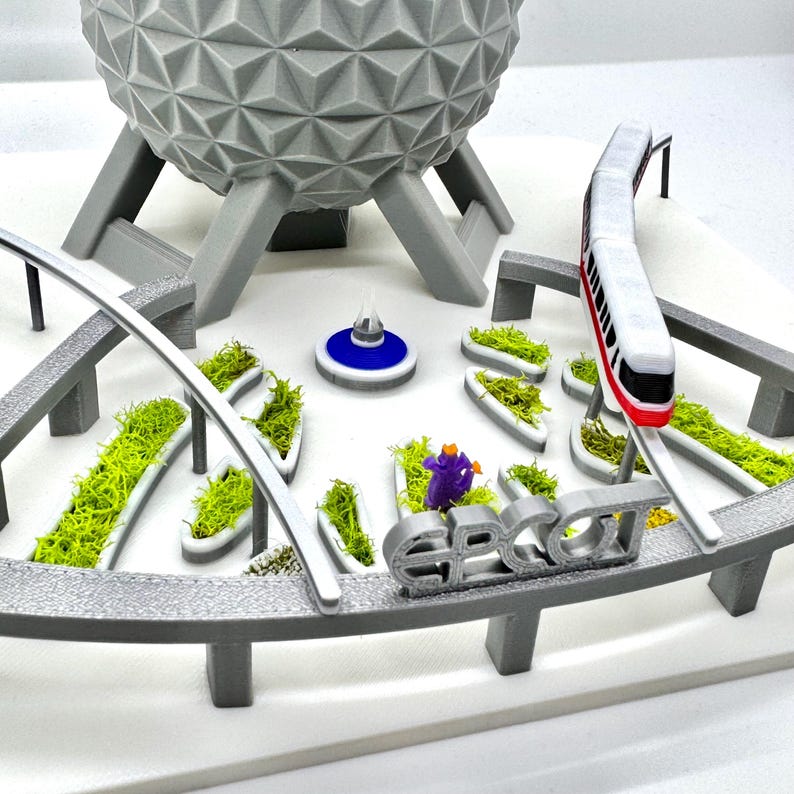 EPCOT Miniaturmodell, Eingang & Platz, Einschienenbahn, Brunnenwaage Bild 6