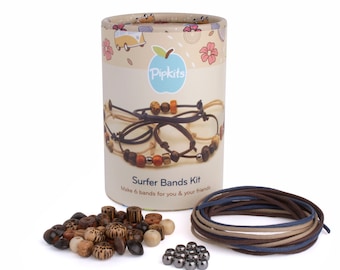 Surfer Bracelet Jewellery Making Kit For Kids, Friendship Bracelet UK, Children's Craft Set, Gifts for Boys age, Children's Craft Kits, DIY