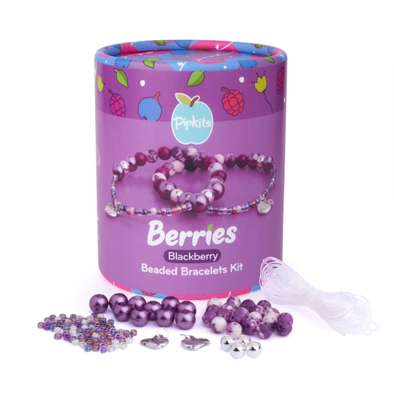 Pipkits Berries Beaded Bracelet Jewellery Making Pipkit Blackberry