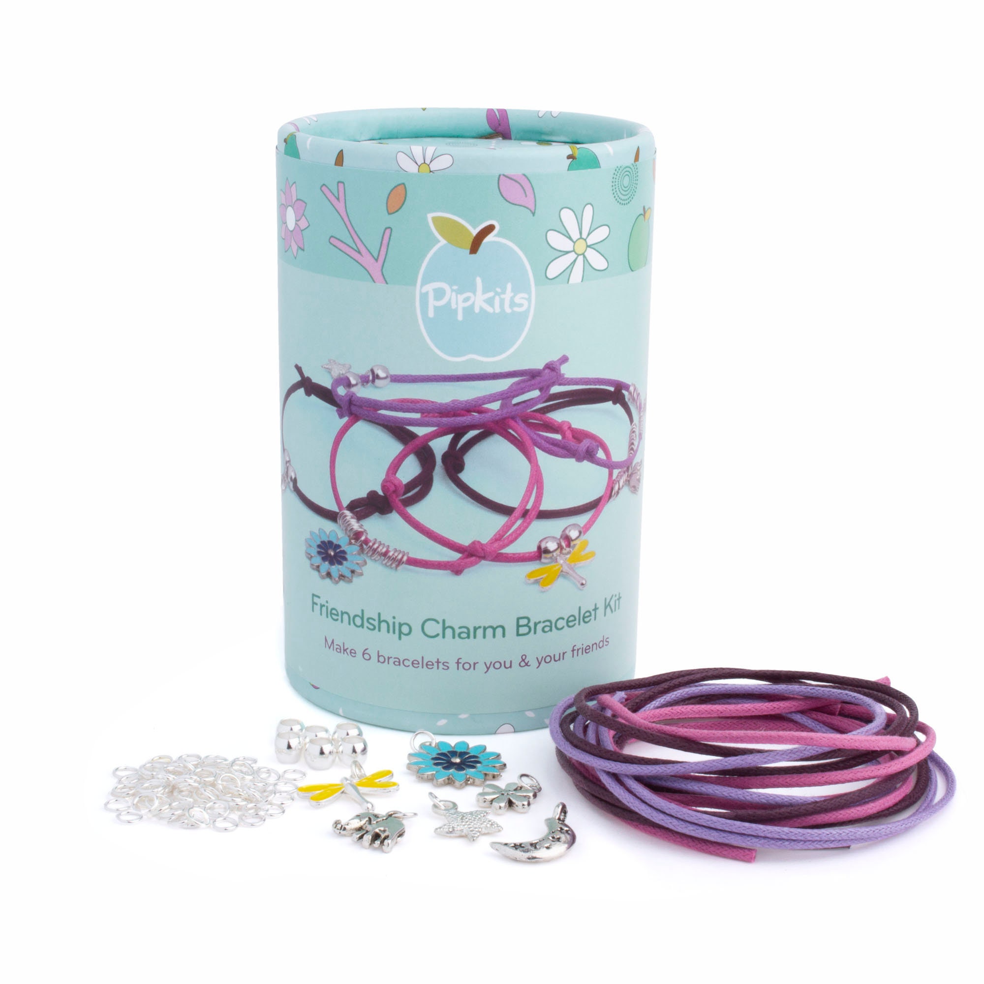 Friendship Bracelet Kit Kids Pipkits Cord Bracelet Charm DIY Kits for Kids Gifts for Girls Childs Gift Make Your Own Kit Holiday Crafts Etsy Canada
