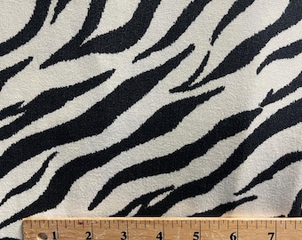 black and White Zebra Print Fabric by the Yard Designer  Home Decor, Drapery, Curtains or Upholstery Zebra Fabric