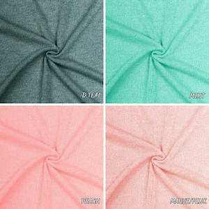 Heavy K-TIARA fabric. Spring summer Hacci. colorful Fabric by yard. Solid color. sweatshirts, tops , children's wear