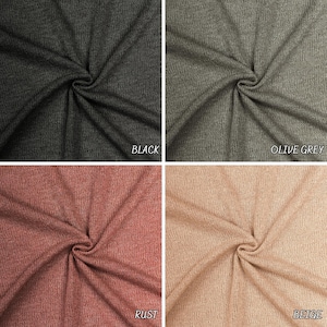 Heavy K-TIARA fabric. Spring summer Hacci. colorful Fabric by yard. Solid color. sweatshirts, tops , children's wear