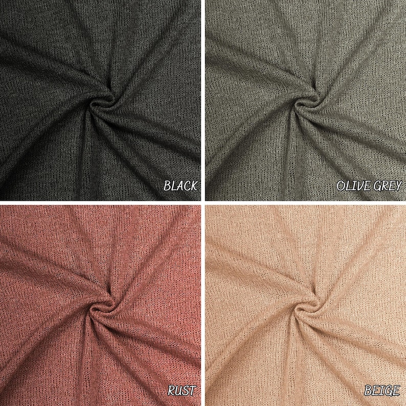 Heavy K-TIARA fabric. Spring summer Hacci. colorful Fabric by yard. Solid color. sweatshirts, tops , children's wear