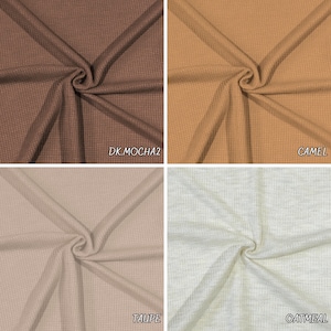 Thermo-pd fabric. Soft Comfortable Brushed Stripe Elastane Viscose Polyester Knitted Waffle Fabric. sweatshirts, tops , children's wear