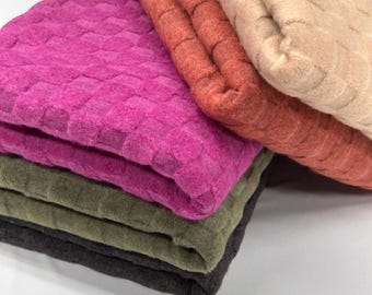 Loop Terry Fabric, 80% Poly 20 Rayon Jacquard by Yard