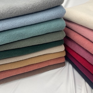 Jac-Rib. soft thick winter brush fabric Solid color. Fabric by yard. sweatshirts, cardigan, tops , children&#39;s wear