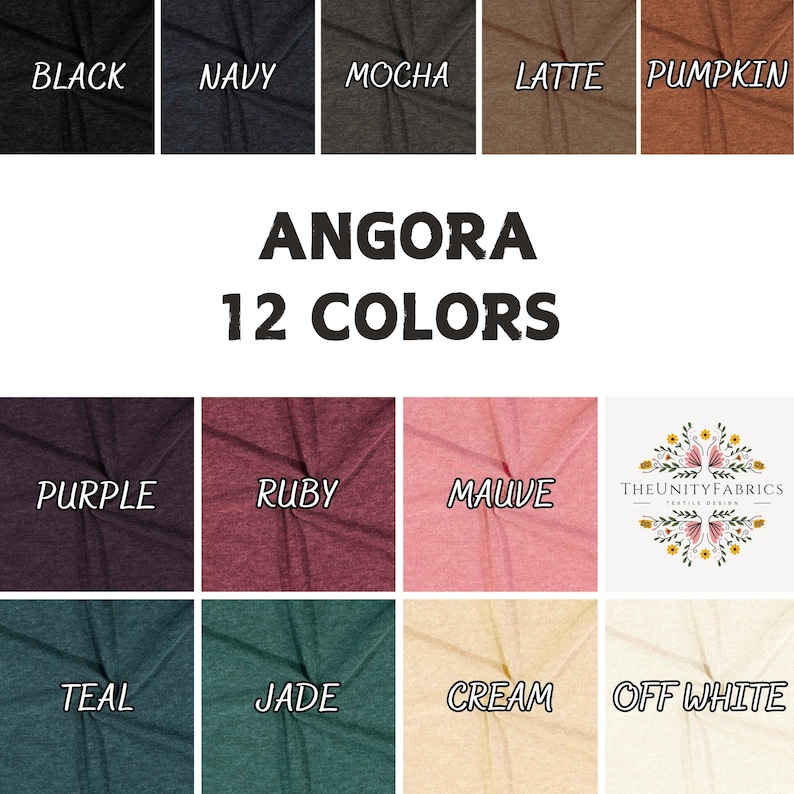 Angora fabric. soft mohair Fabric by yard. havy weight knit. swearter, sweatshirts, tops , children's wear. baby fabric. autum coasters.