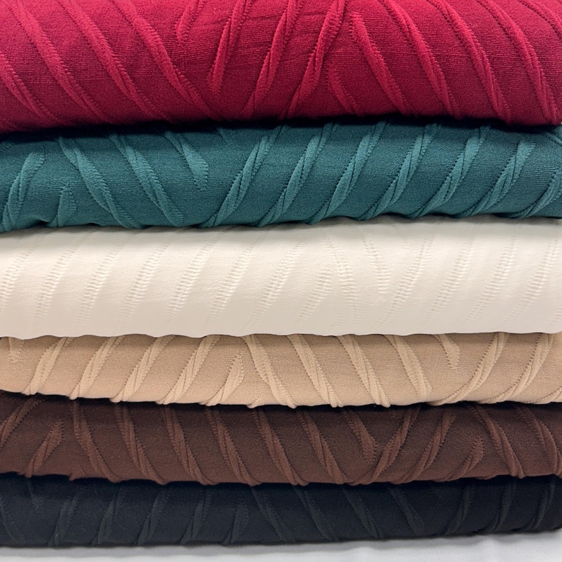 Jacquard Knit Fabric. RY 1322. Super Stretch- Soft 4-way Stretch for ...