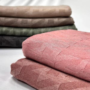 Mono Rib  fabric. Solid Color Pattern Textured Fabric. 60&quot; width. Fabric By The Yard.