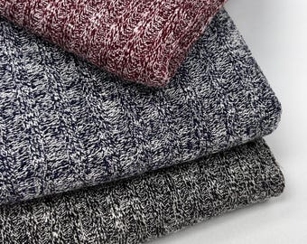 Rib Knit Fabric, 50% Rayon Blend by The Yard, 60-Inch Width
