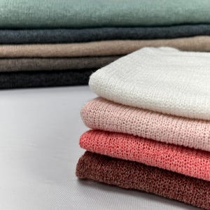 Heavy K-TIARA fabric. Spring summer Hacci. colorful Fabric by yard. Solid color. sweatshirts, tops , children&#39;s wear