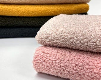 Poodle fabric. Teddy flux Fur fabric. Soft  plush fabric. 60&quot; width. Fabric By The Yard.