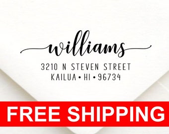 return address stamp etsy