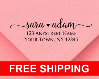 Personalized Self Inking Return Address Stamp - self inking address stamp - Custom Rubber Stamp R323