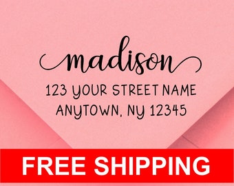 Personalized Self Inking Return Address Stamp - self inking address stamp - Custom Rubber Stamp R289