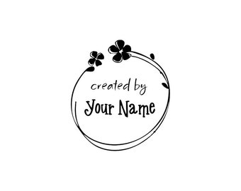 Personalized Custom Made Name Unmounted Rubber Stamps C25