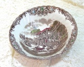 Johnson Brothers Heritage Hall Transferware Vegetable Bowl, English Ironstone Serving Bowl