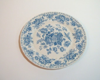 Myott Meakin Oriental Garden Dinner Plate Blue and White Staffordshire England