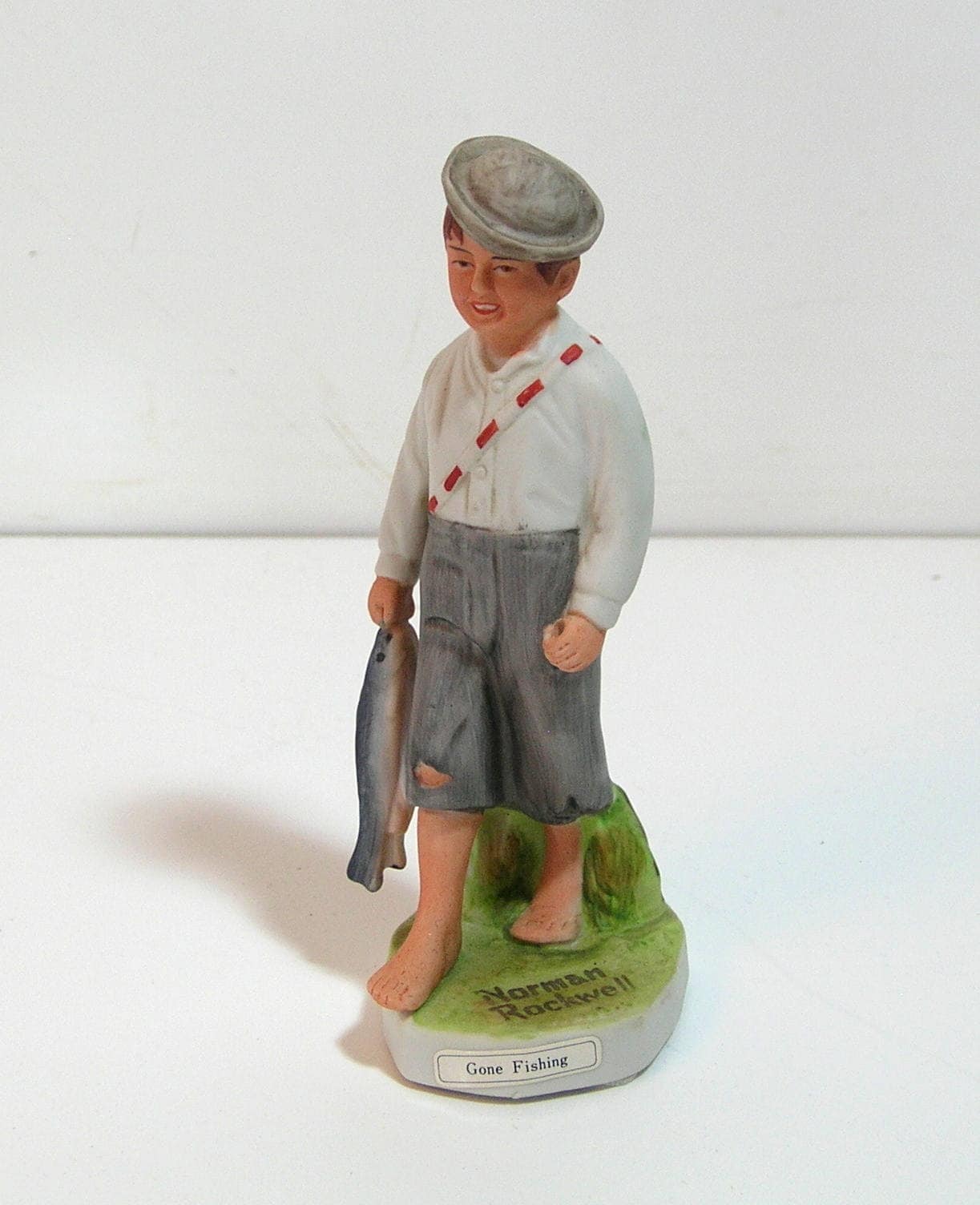 Norman Rockwell Gone Fishing Boy Figurine 