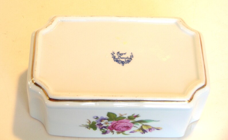 China Trinket Box Floral Design