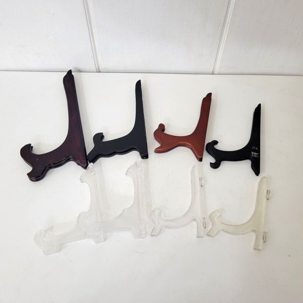 Plate Display Stands, Set of Eight