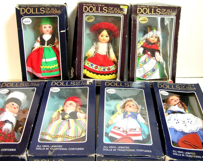 Vintage Dolls of All Nations Collection Etsy