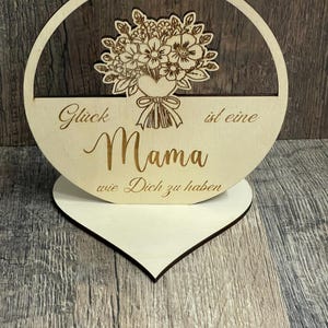 Laser cut file mom saying with flowers – SVG DXF PDF | Mother&#39;s Day gift idea | Happiness is having a mom like you