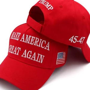 Trump Caps - 2024 USA Embroidered Hat Make America Great Again -Hat Election Campaign- Baseball Caps- Maga Hats.