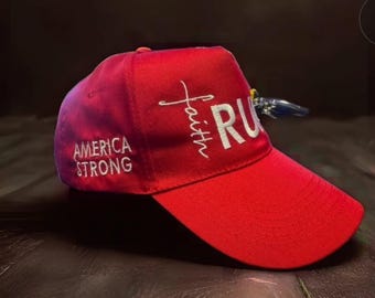Embroidered Faith Trump Cap - MAGA Hat