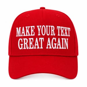 Personlig "Gör din text fantastisk igen"-hatt, broderad hatt i MAGA-stil, justerbar basebollkeps, present till honom eller henne
