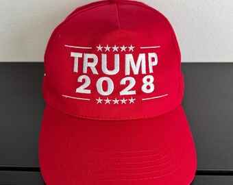 Trump Caps 2028 -Embroidered Hat- Maga 2024