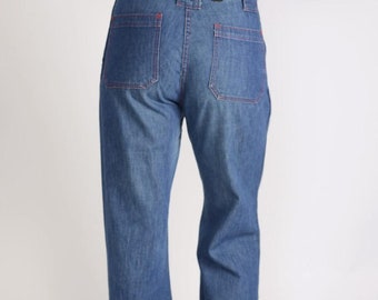Rare Levi's Engineered Twisted Leg Dark Wash Denim Flare