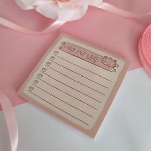 Blocco note adesive con lista delle cose da fare a forma di gatto - Note adesive - Blocco note - Note adesive - Blocco note